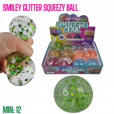 TO-SMILEGLITTER - Smiley Glitter Squeezy Ball