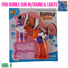 TO-BUBFISH - Fish Bubble Gun With Sound & Lights