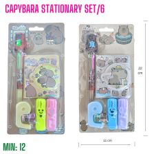 TO-CAPYSET6 - Capybara Stationary Set 6