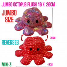 TO-OCTJUMBO - Jumbo Octopus Plush 25 x 46CM