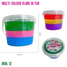 TO-44024M - Multi Colour Slime in Tub 