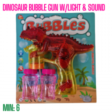 TO-BUBDINO - Dinosaur Bubble Gun With Light & Sound
