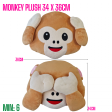 TO-MONKEYPLUSH - Monkey Plush 34 x 36 CM