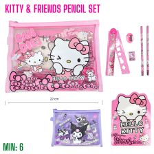 ST-MESHSET1 - Kitty & Friends Pencil Set