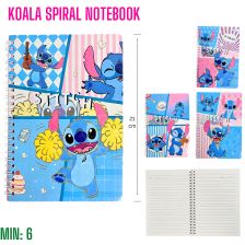 ST-BOOKSPIRAL3 - Blue Koala Spiral Notebook