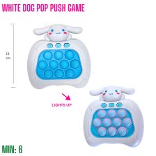 TO-POPGAMEDOG - WHITE DOG POP PUSH GAME