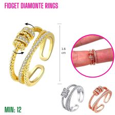 TO-FIDGETRING2 - Fidget Diamonte Rings