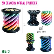 TO-3DCYLINDER - 3D Printed Sensory Spiral Cylinder