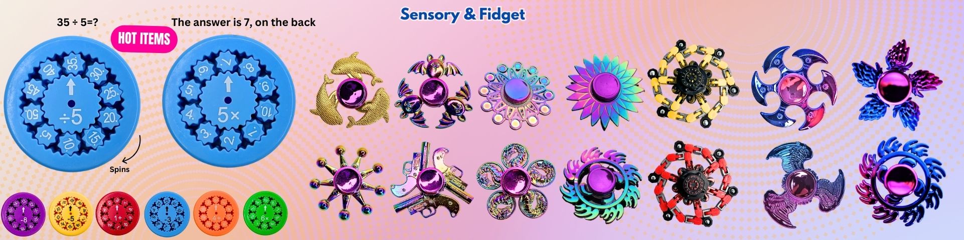 Spinners & Cubes Sensory