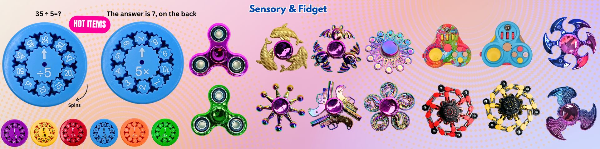 Spinners & Cubes Sensory