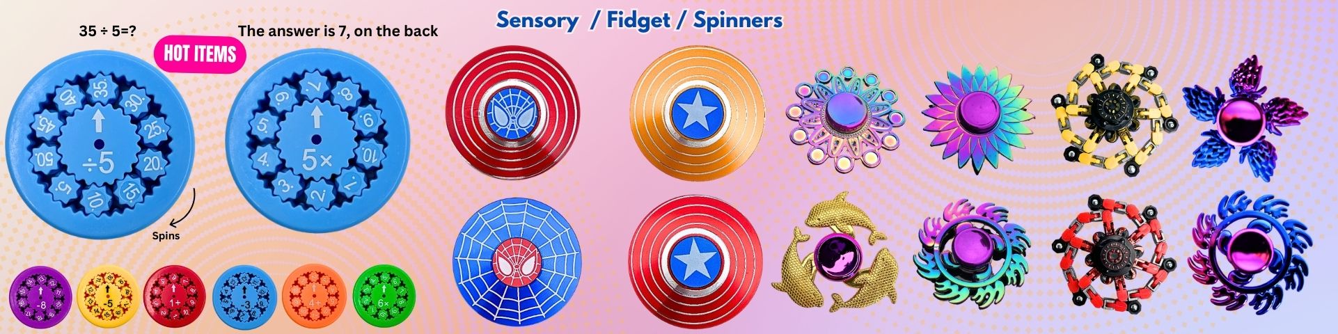 Spinners & Cubes Sensory