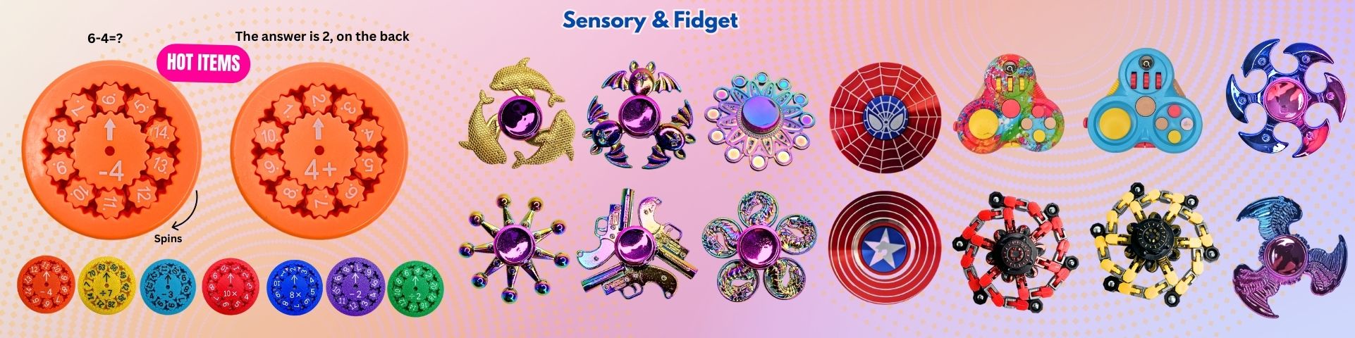 Spinners & Cubes Sensory